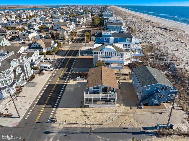 5909 Ocean Blvd, Long Beach Township, NJ 08008 - bird's eye view with a residential view, a beach view, and a water view