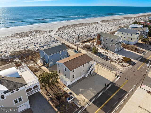 5909 Ocean Blvd, Long Beach Township, NJ 08008 - aerial view featuring a water view and a view of the beach
