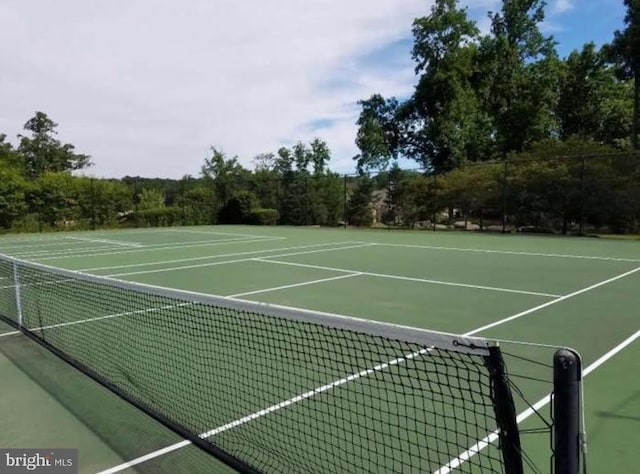 view of tennis court