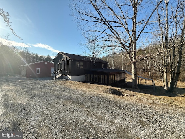 view of front of home with entry steps