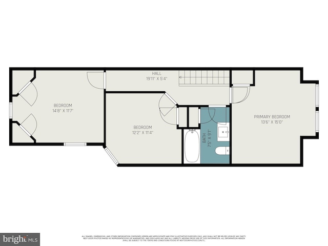 5126 N Sydenham St, Philadelphia, PA 19141 - floor plan