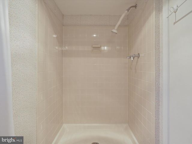 full bath featuring a shower stall