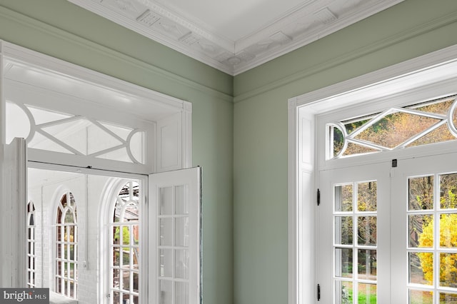 doorway to outside featuring plenty of natural light