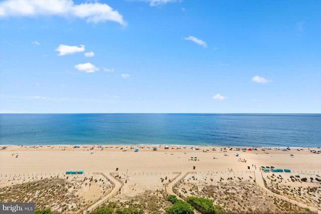 water view with a beach view