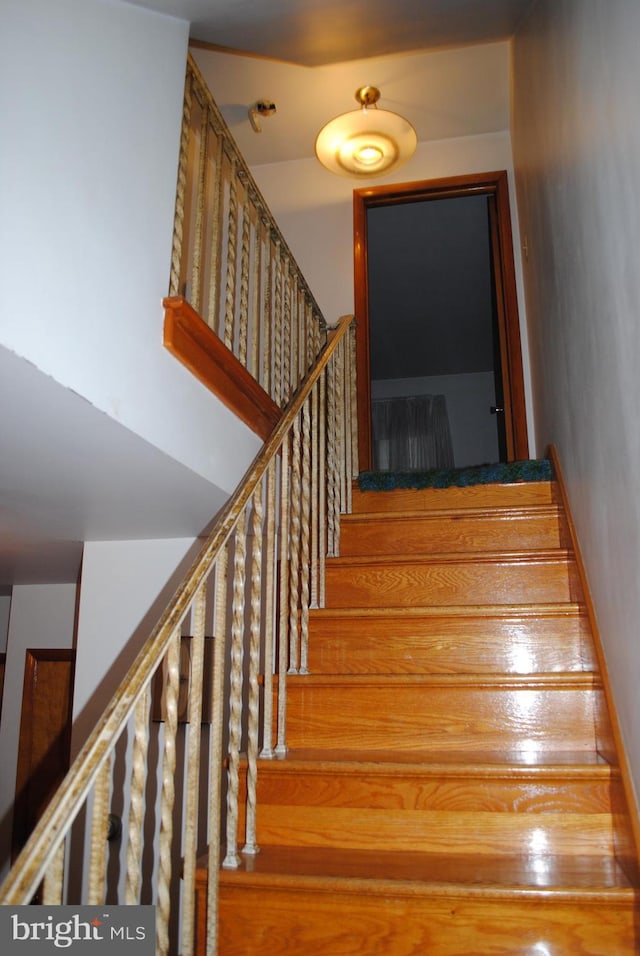 view of staircase