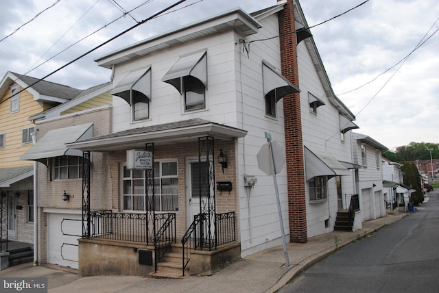 view of front of home with a porch