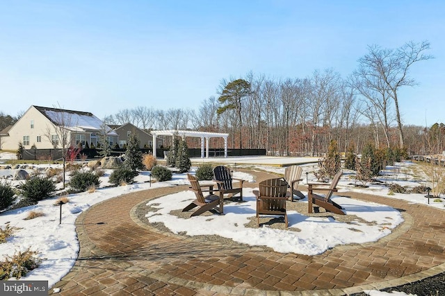 3785 Dorchester Dr, Williamstown, NJ 08094 - exterior space with a pergola