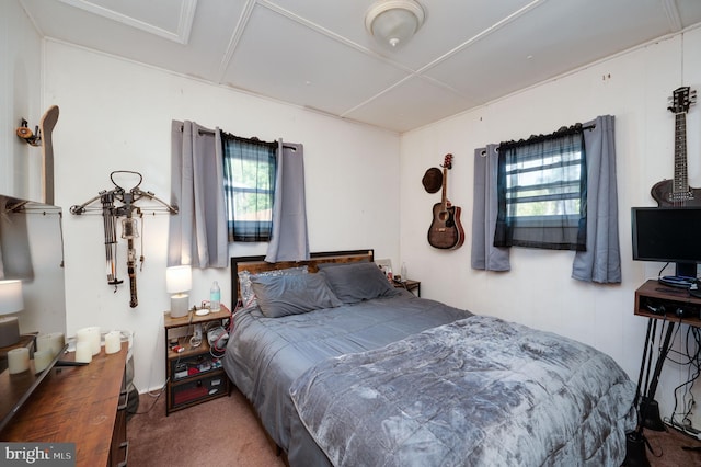 bedroom featuring carpet flooring