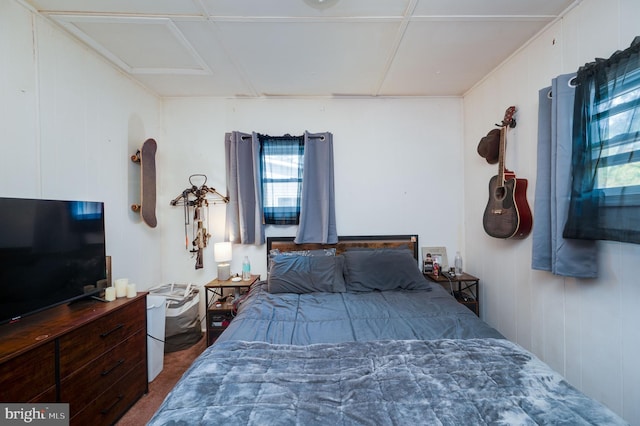 bedroom with carpet floors