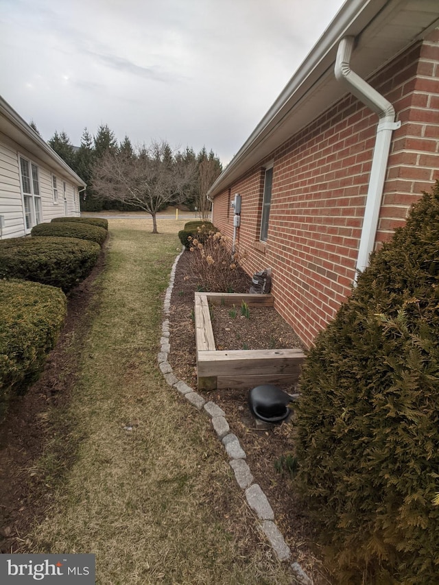 view of yard with a vegetable garden