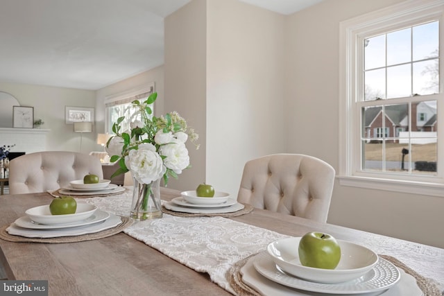 view of dining room