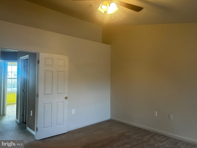 3351 Landmark Ct, Chambersburg, PA 17201 - spare room with dark carpet, baseboards, and a ceiling fan