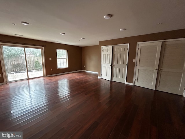 3351 Landmark Ct, Chambersburg, PA 17201 - interior space with baseboards, dark wood finished floors, and visible vents