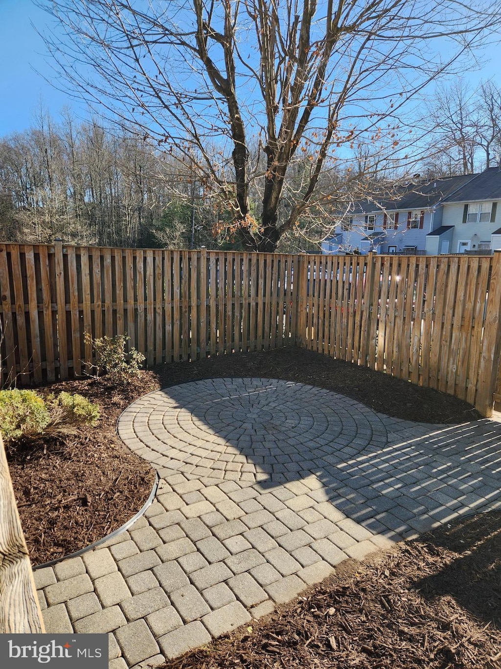 view of patio with fence