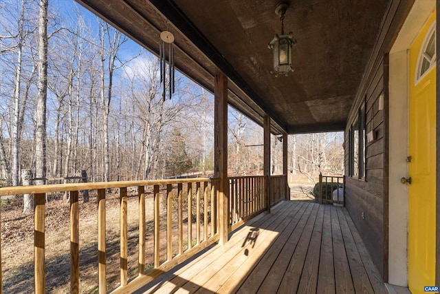 view of wooden terrace