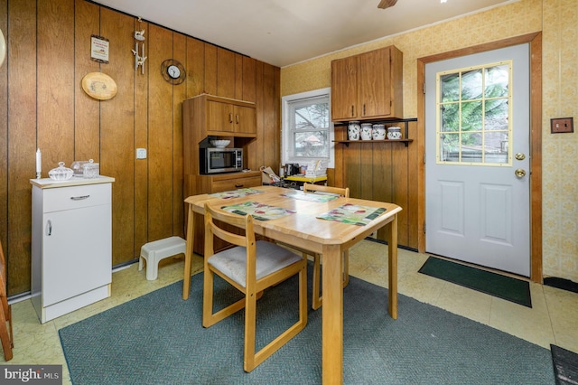 view of dining space