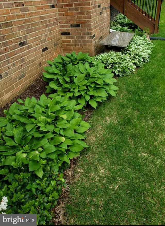 exterior details with brick siding