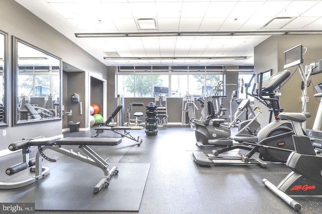 view of workout area