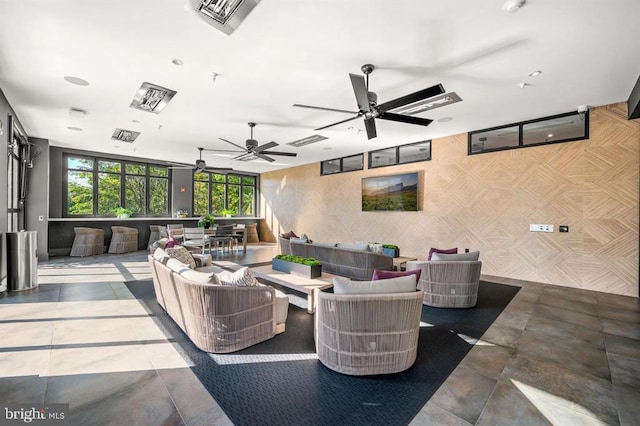 575 S Goddard Blvd Unit 210, King Of Prussia, PA 19406 - view of patio with outdoor lounge area and a ceiling fan