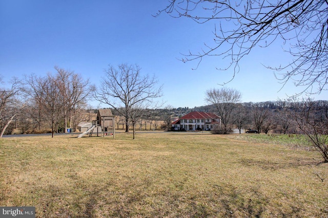 view of yard with playground community