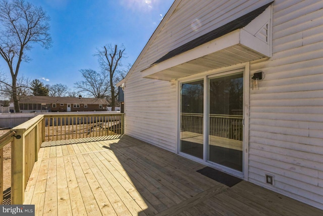 view of wooden terrace