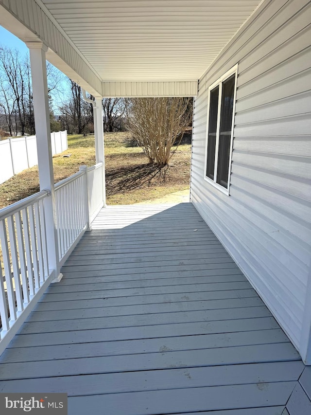 view of deck