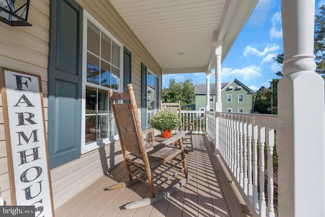 balcony with covered porch