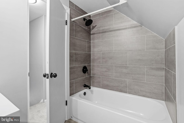 full bath with washtub / shower combination