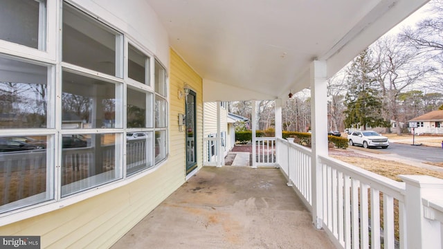 view of patio with covered porch