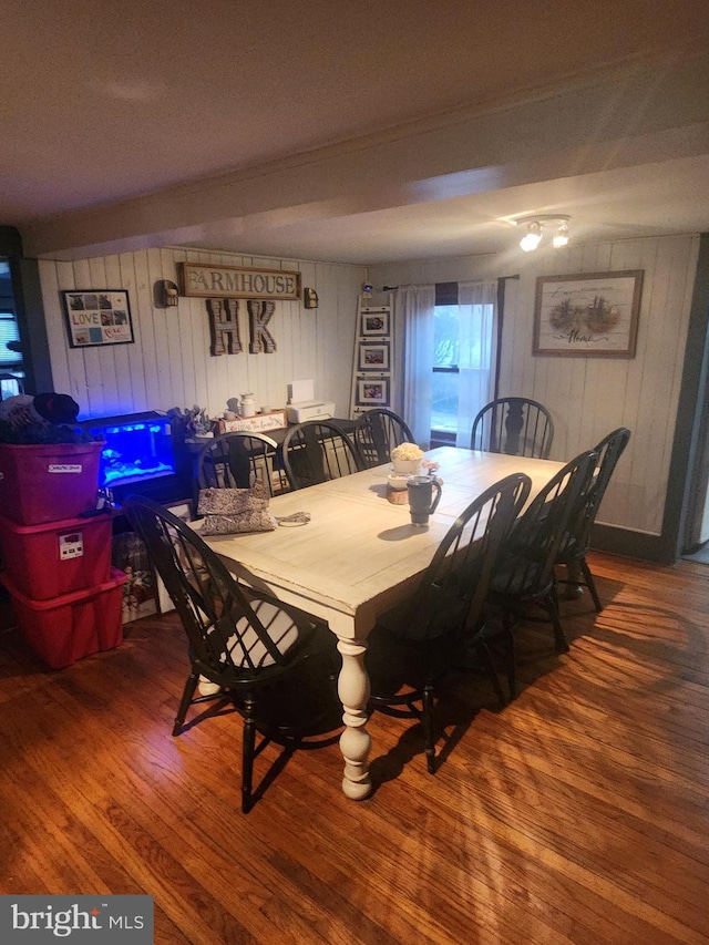 dining room featuring wood finished floors