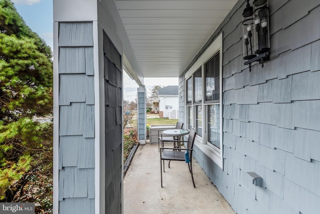 view of patio / terrace featuring covered porch