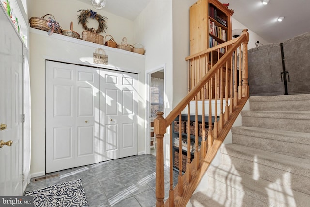 foyer entrance with stairway