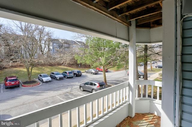 balcony with a porch