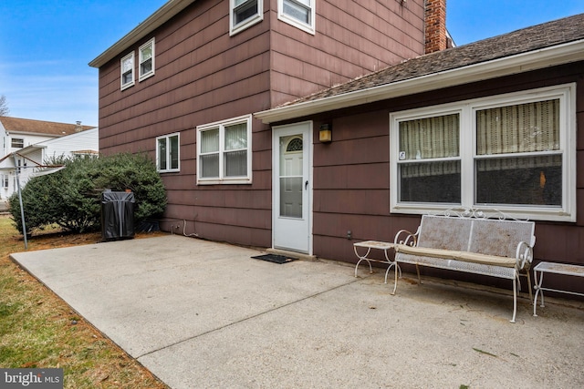 rear view of house with a patio area