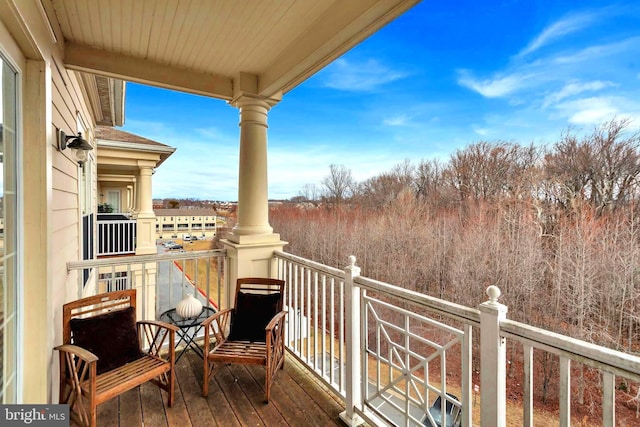 view of balcony