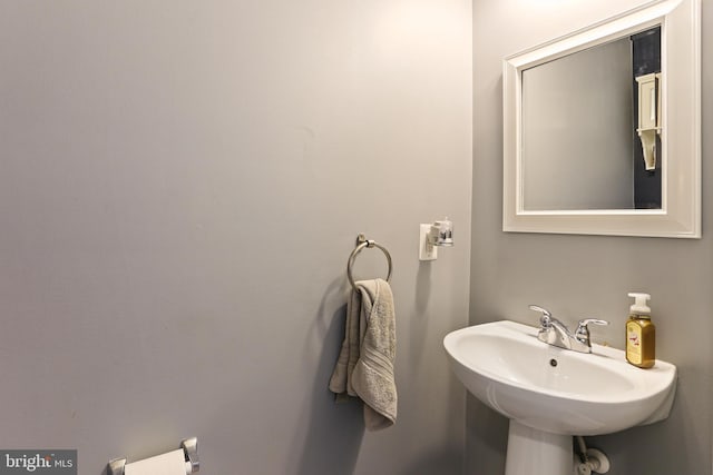 bathroom with a sink