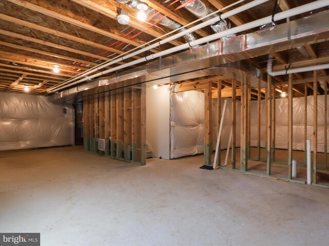 196 Kelley Rd, Fredericksburg, VA 22405 - view of unfinished below grade area