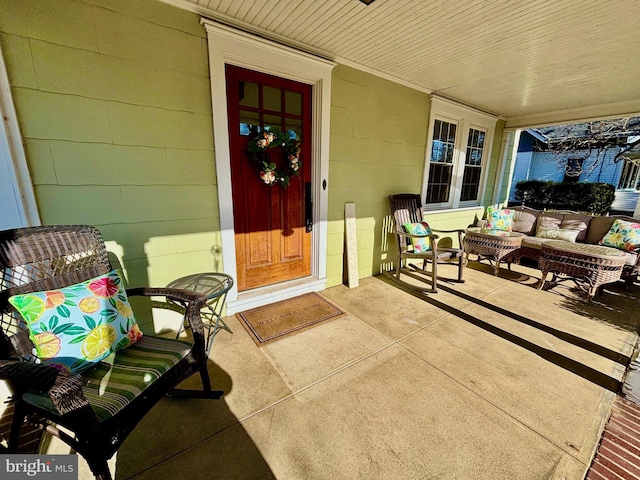 view of patio / terrace with covered porch