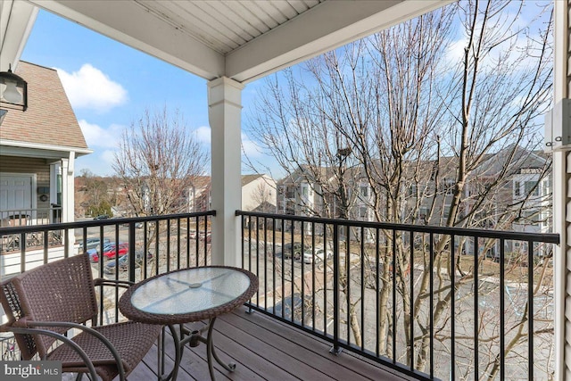 view of balcony