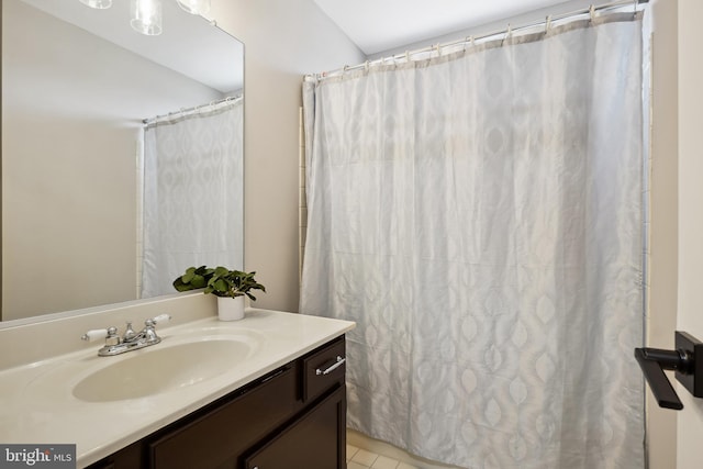 bathroom featuring vanity