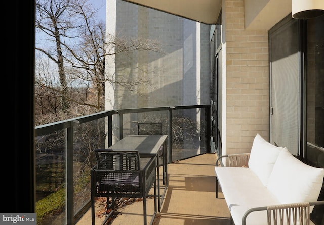 balcony with an outdoor living space