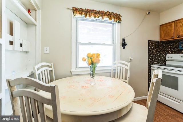 dining room featuring wood finished floors