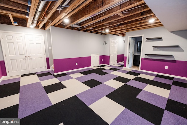 2820 Union Square Rd Unit 5, New Windsor, MD 21776 - finished basement with tile patterned floors and baseboards