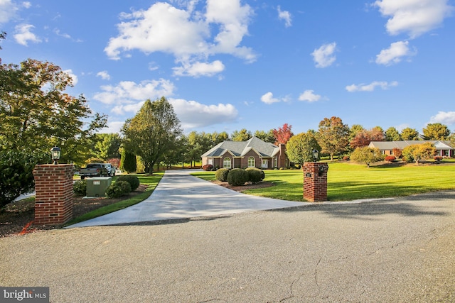 view of street featuring driveway