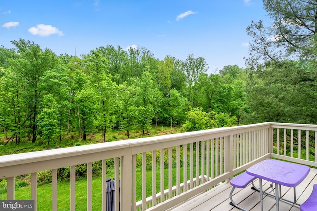 view of deck