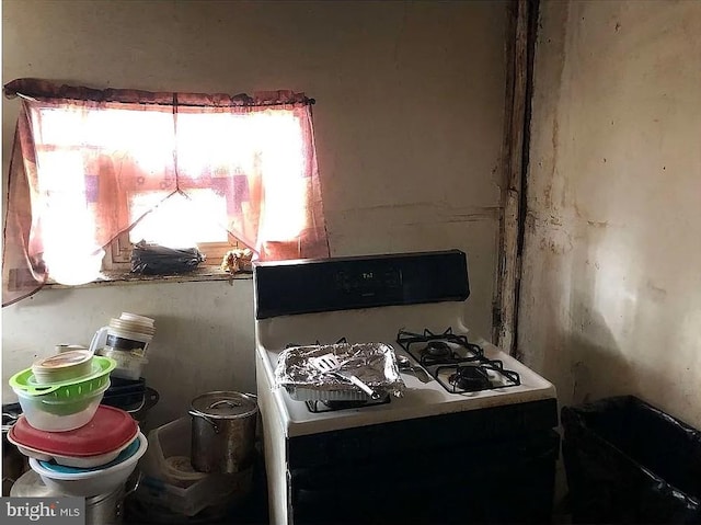 kitchen with gas range