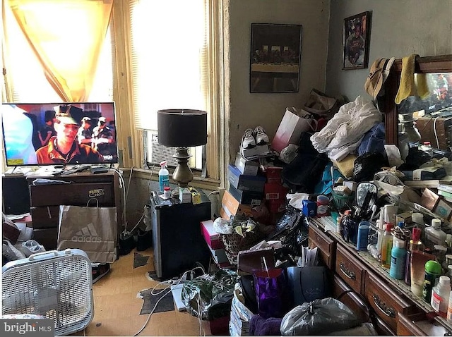 miscellaneous room with wood finished floors