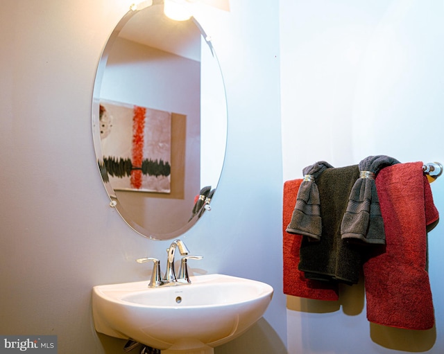 bathroom with a sink