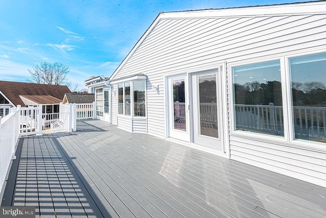 view of wooden terrace