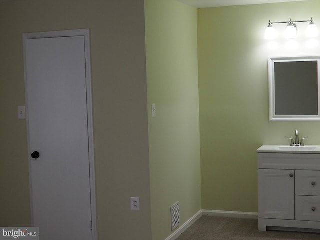 5711 Crownleigh Ct, Burke, VA 22015 - bathroom featuring vanity and baseboards
